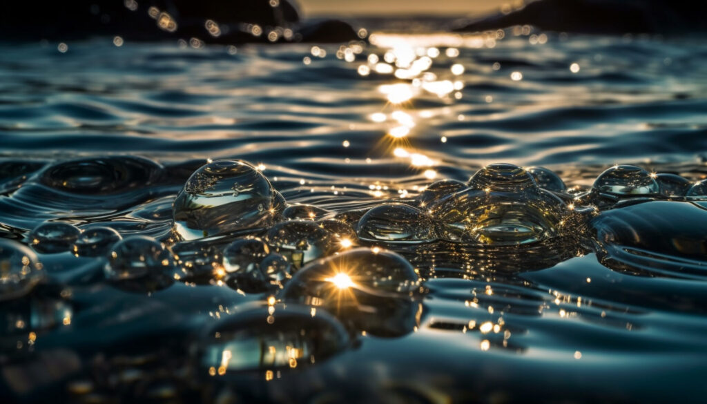 Stimmungsbild: Wasserblasen.